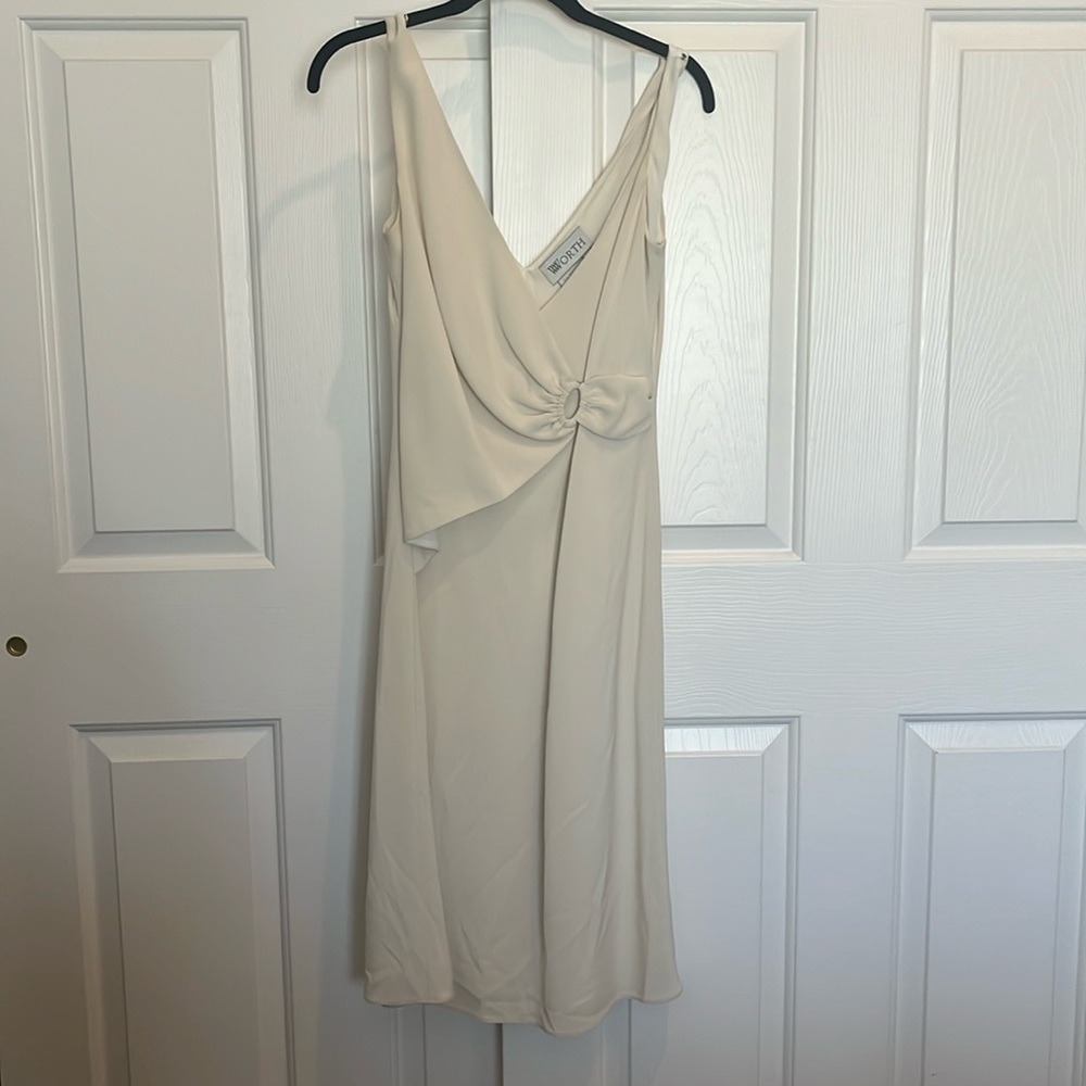 WORTH DRESS OFF WHITE CREAM IVORY WOMENS SIZE 4